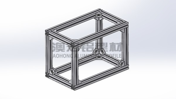 sw怎么畫鋁型材機(jī)架