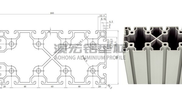 80160歐標(biāo)工業(yè)鋁型材